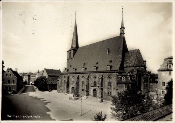 Ak Weimar in Thüringen, Herderkirche