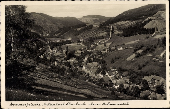 KP Mellenbach Glasbach im Schwarzatal Turyngia, widok na miejsce