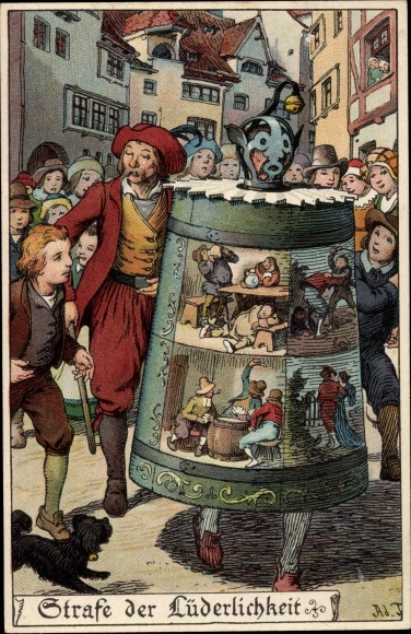 Künstler Litho Jodolfi, Strafe der Lüderlichkeit