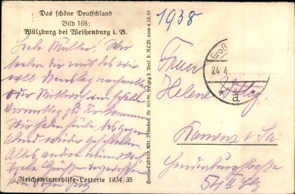 Postcard Wülzburg Weißenburg in Mittelfranken Bayern, The Castle, The beautiful Germany, picture 168
