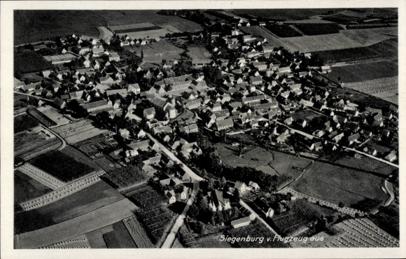 Postcard Siegenburg in Lower Bavaria, aerial photograph