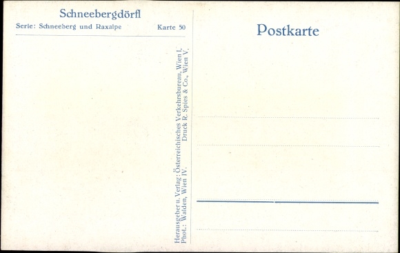 PC Schneebergdörfl Lower Austria, village section