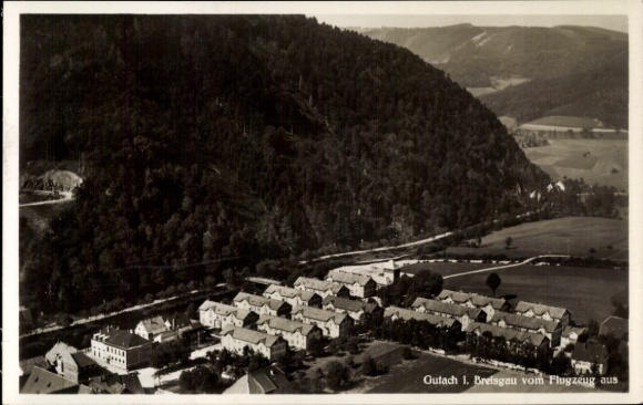 Postcard Gutach im Breisgau Black Forest, aerial photograph