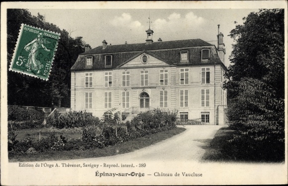 Ak Epinay sur Orge Essonne, Vue du Château de Vaucluse