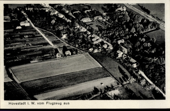 Ak Hovestadt Lippetal in Westfalen, Luftaufnahme