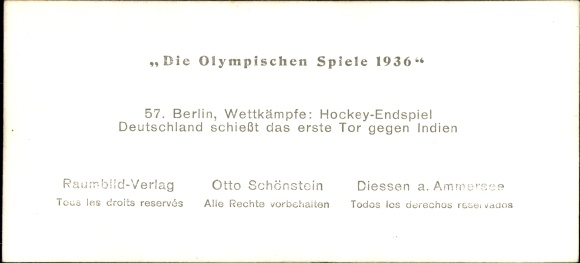 Stereo image photo &quot;The Olympic Games 1936&quot;, No. 57 Berlin Reichssportfeld