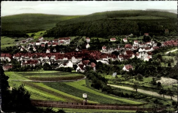 Postcard Helsa in Hesse, general view