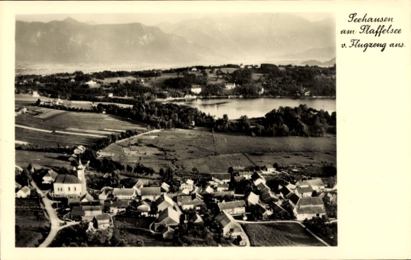 Postcard Seehausen am Staffelsee, aerial photograph