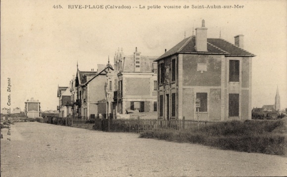 Ak Saint Aubin sur Mer Calvados, Rive Plage, le Petite voisine