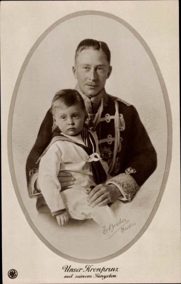 Ak Kronprinz Wilhelm von Preußen mit Sohn