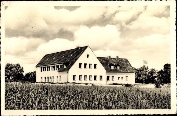 Postcard Wegberg on the Lower Rhine, youth hostel on the border ring