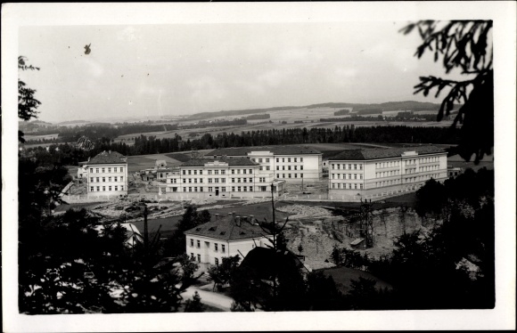Postcard Žamberk Senftenberg in Böhmen Reg. Pardubice, Orlické barracks, Kaserne