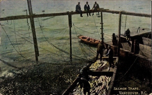 Ak Vancouver British Columbia Canada, Salmon Traps