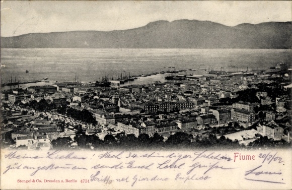 KP Rijeka Fiume Chorwacja, widok ogólny