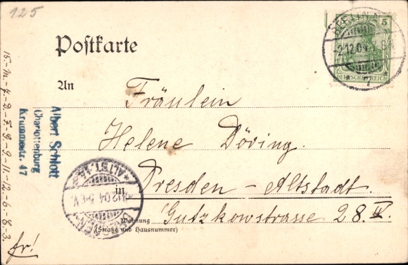 KP Berlin, widok na Fischerbrücke i Szprewę, parowiec