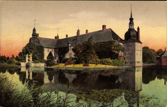 Postcard Lembeck Dorsten in Westphalia, Lembeck Castle