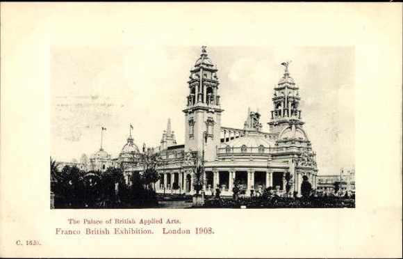 Set von 68 Ansichtskarten, London, Französisch - Britische Ausstellung 1908