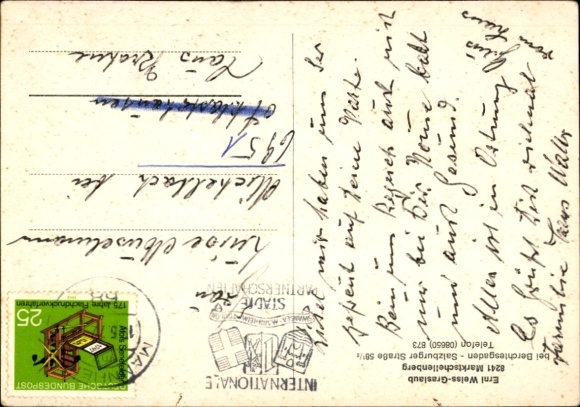 Autograph card yodeler Erni Weiss, portrait with guitar, autograph
