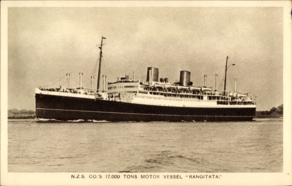 Ak Stoomschip Rangitata, NZS, Nieuw-Zeelandse Lijn