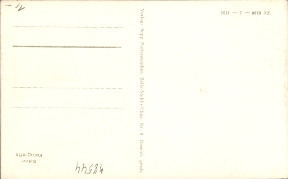 Postcard Zella Mehlis in the Thuringian Forest, Mittelgasse