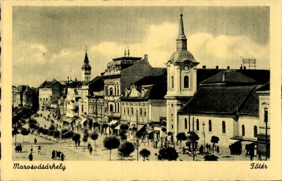 Postcard Târgu Mureș Neumarkt am Mieresch Marosvásárhely Transylvania Romania, Market