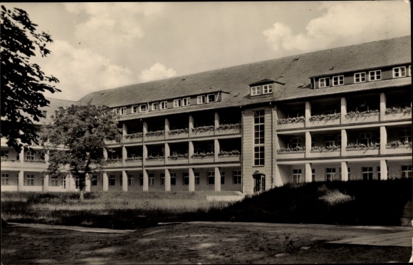 Postcard Karlsburg in Mecklenburg-Western Pomerania, Institute for Diabetics Gerhard Katsch