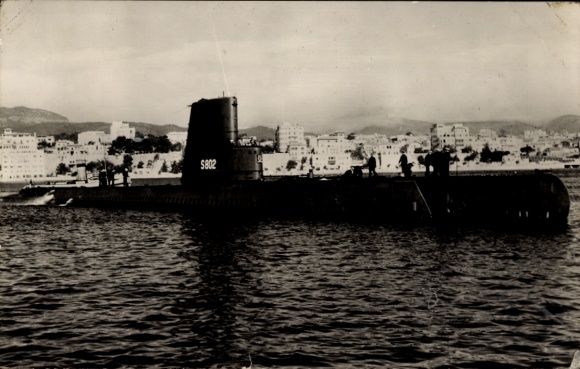 Postcard Mr. Ms. Onderzeeboot Walrus S 802, Dutch submarine, submarine