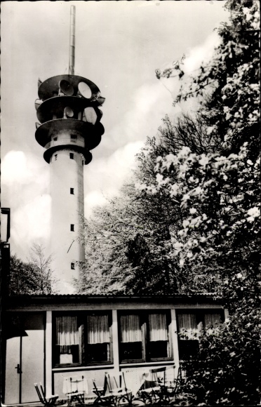Postcard Schönwalde am Bungsberg in Ostholstein, restaurant at the television tower
