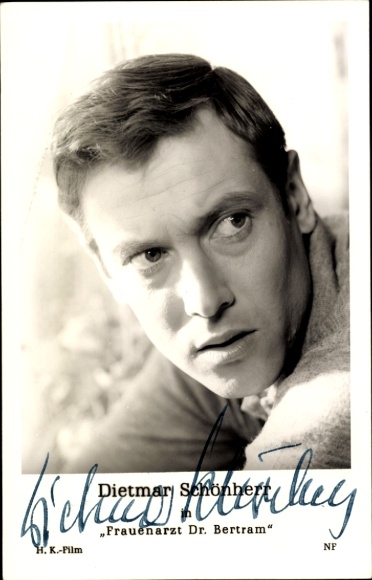 Ak Schauspieler Dietmar Schönherr, Portrait, Autogramm
