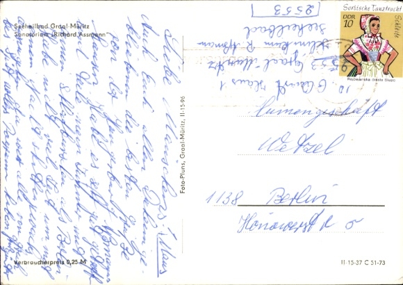 Postcard Ostseebad Graal Müritz, Sanatorium Richard-Assmann