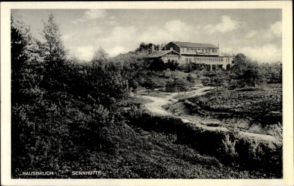 Postcard Hamburg Harburg Hausbruch, Sennhütte