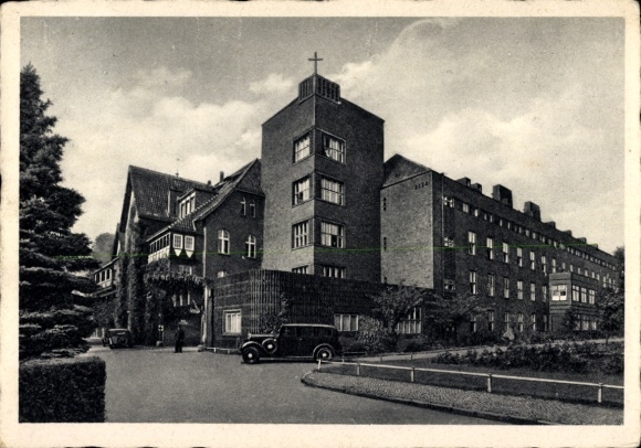 Postcard Berlin Reinickendorf Hermsdorf, Dominican Hospital