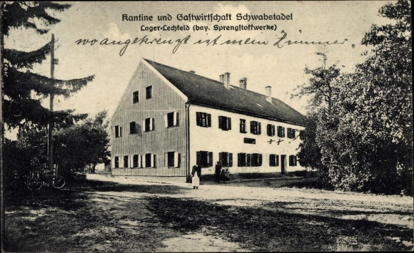PC Lagerlechfeld Graben Swabia, canteen and restaurant Schwabstadel, Bavarian. explosive plants