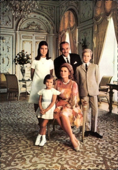 Picture Prince Rainier III of Monaco, Grace Kelly, Prince Albert, Princess Caroline, Stephanie