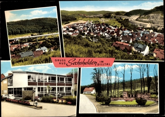 PC six heroes Haiger in Hesse, panorama, Dilltal, partial views