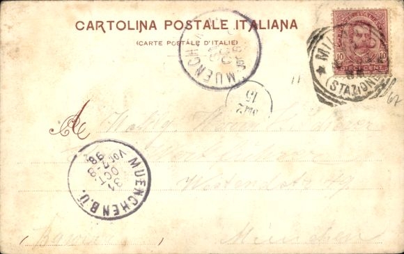 Postcard Milano Milan Lombardy, Central Station, Central Station