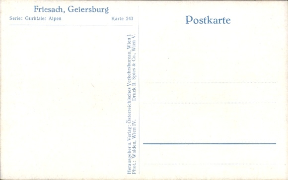 Postcard Friesach in Carinthia, Geiersburg