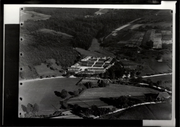 Photo Jettenbach am Inn Upper Bavaria, labor service camp, aerial photograph