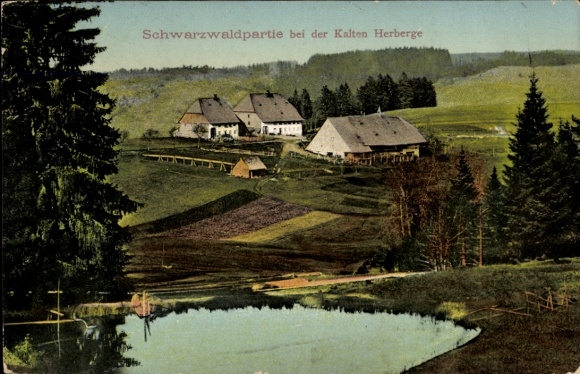 Postcard Todtnau in the Black Forest, At the Cold Inn