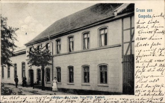 Ak Neustadt an der Orla, Gasthaus zur Linde, Cospoda