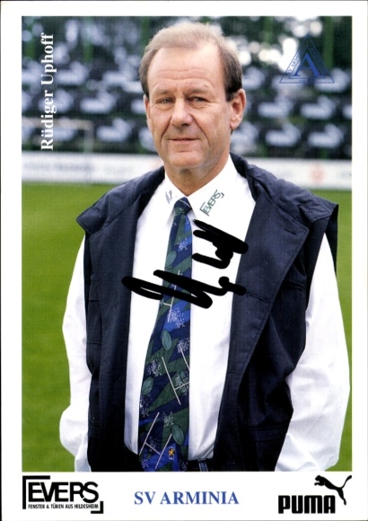 Autogrammkarte Manager Rüdiger Uphoff, SV Arminia Hannover, Autogramm