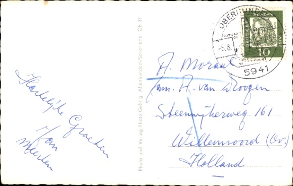 Postcard Oberhundem Kirchhundem Sauerland, Adolfsburg Castle