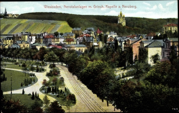 PC Wiesbaden in Hesse, Nerotal, Neroberg, Griech. chapel