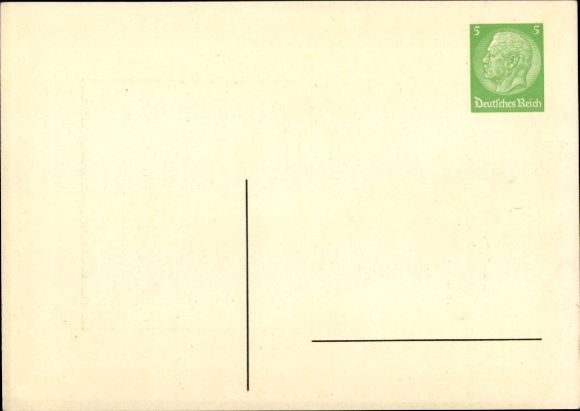 Papeteria pocztowa KP GS DR PP 126 C2, 39. Niemieckie Święto Filatelistów Aschersleben 1933