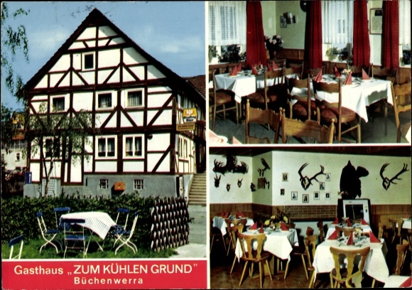 Postcard Büchenwerra Guxhagen in Hesse, Gasthof Zum cool reason