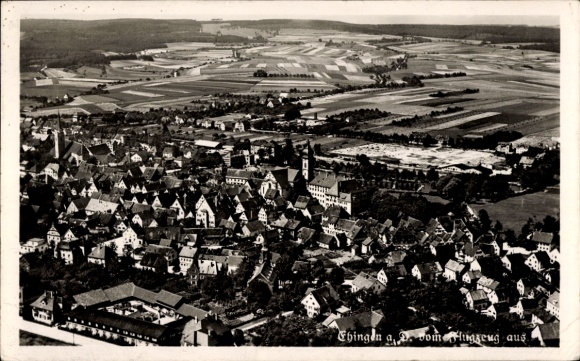 Ak Ehingen an der Donau, Fliegeraufnahme