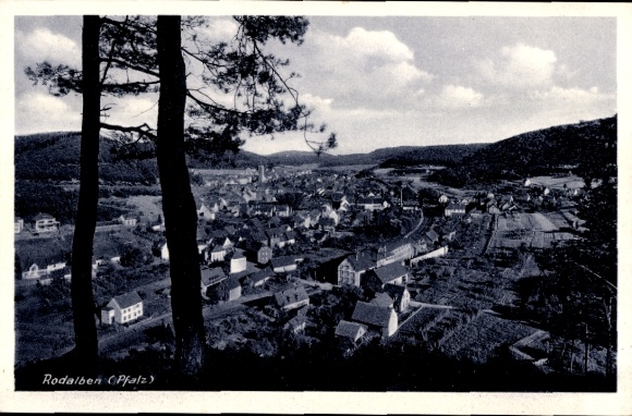 Postcard Rodalben in the Palatinate, general view