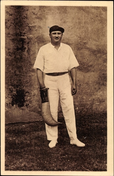 Postcard Basque Types, Ball Player Type