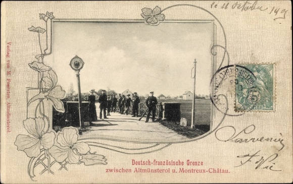 PC Montreux Vieux Altmünsterol Alsace Haut Rhin, German-French border