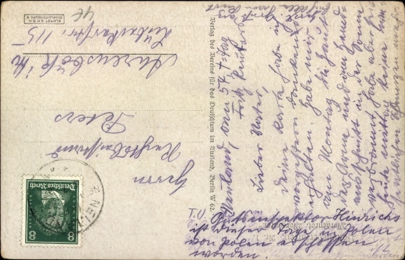Song Postcard Wilke, KA, Paul Hey, Reiter&#39;s morning song, folk song cards 1